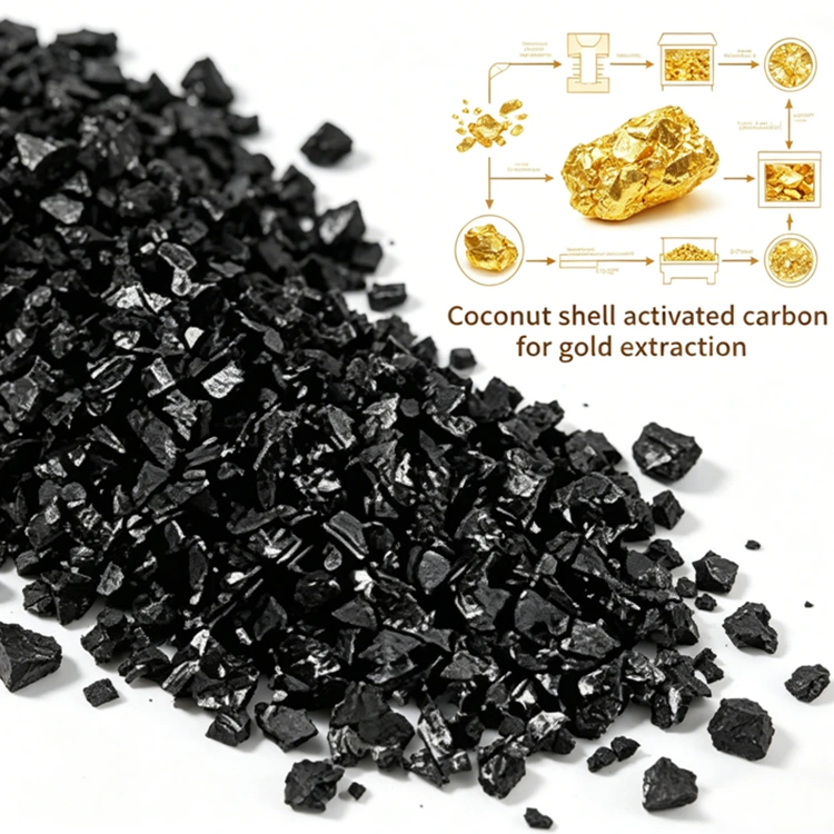 1300 Jod Value Coconut Shell Carbon för guldåtervinning