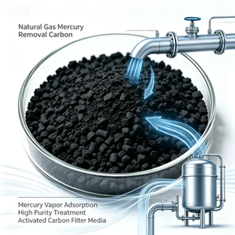 Mercury Scavenger Carbon för gasrening