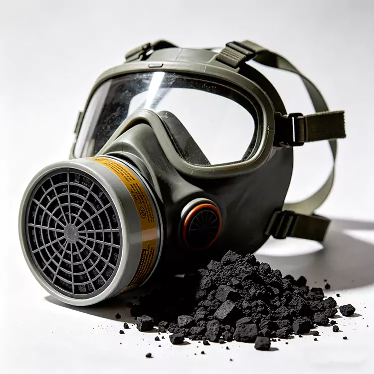 Andningsskydd och gasmask kol